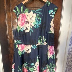 Navy Floral dress